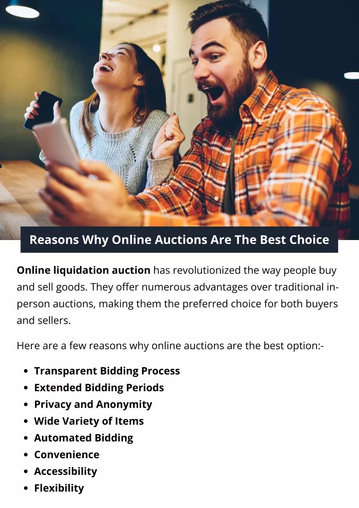 reasons why online auctions are the best choice