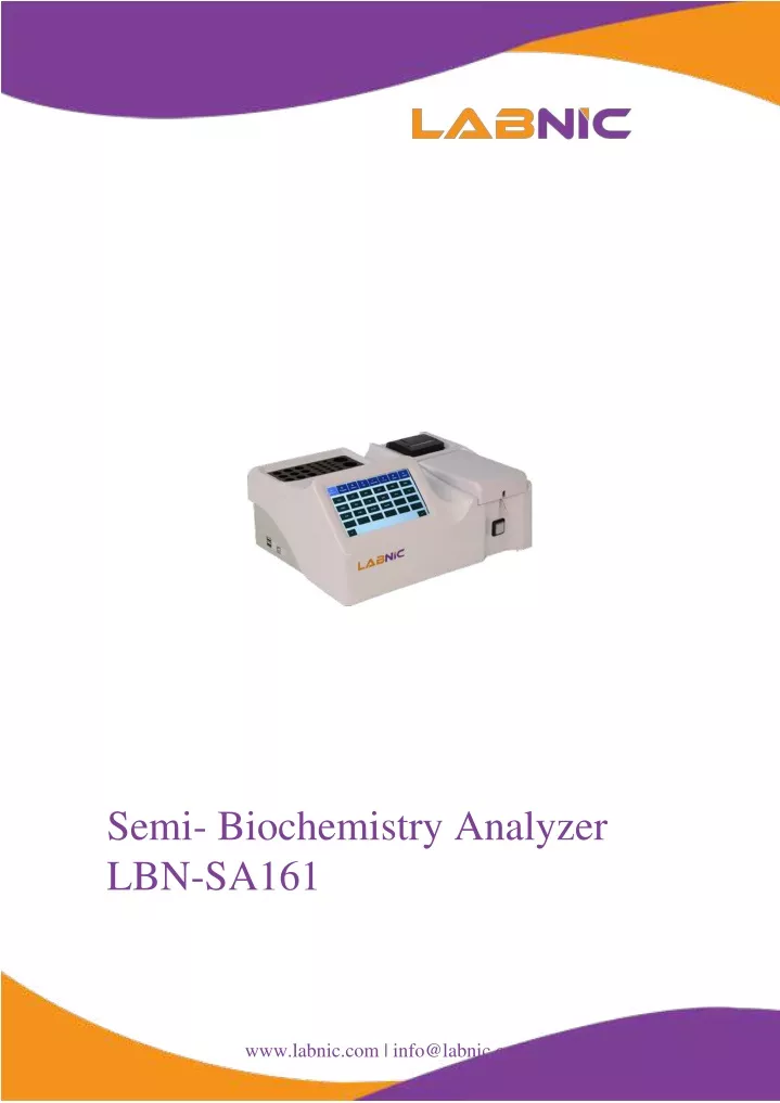 semi biochemistry analyzer lbn sa161