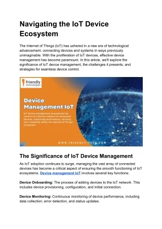 Device Management IoT