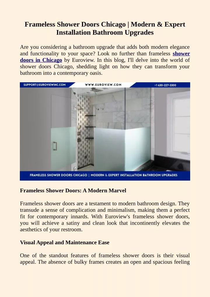 frameless shower doors chicago modern expert