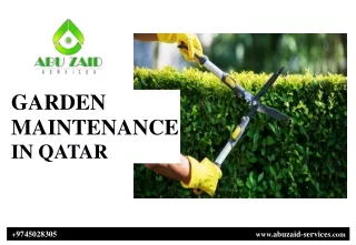 garden maintenance in qatar