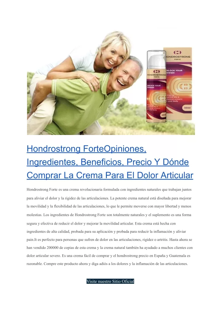 hondrostrong forteopiniones ingredientes