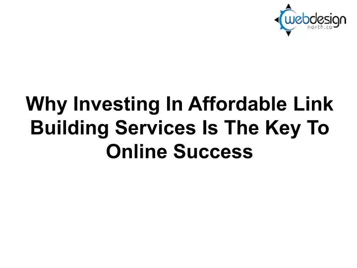 why investing in affordable link building