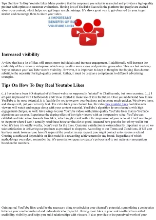 tips on how to buy youtube likes make positive