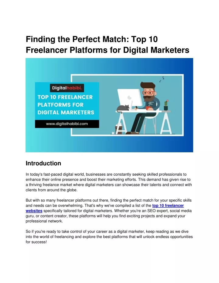 finding the perfect match top 10 freelancer