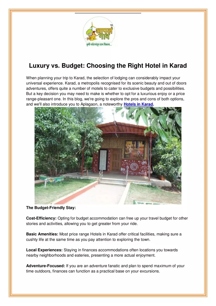 luxury vs budget choosing the right hotel in karad