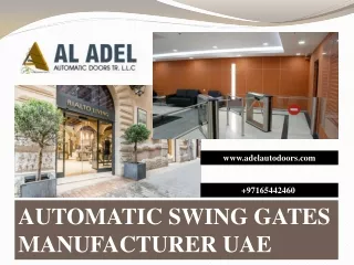 AUTOMATIC SWING GATES MANUFACTURER UAE pdf