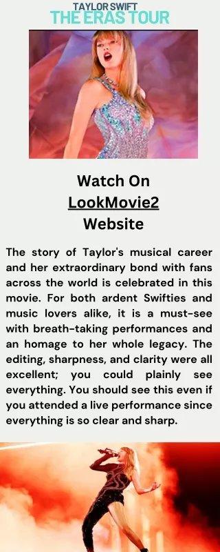 Taylor Swift The Eras Tour - Watch On LookMovie2 Website