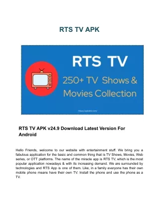 RTS TV APK