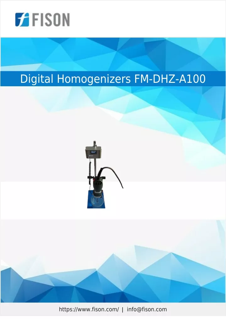 digital homogenizers fm dhz a100