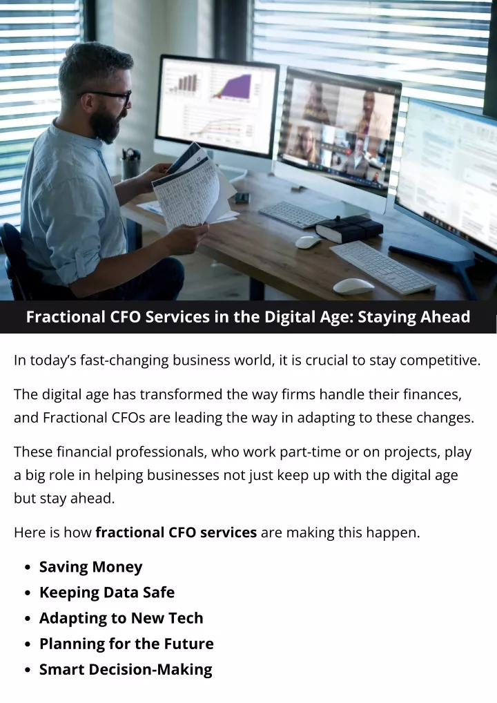 PPT - Fractional CFO Services In The Digital Age: Staying Ahead ...