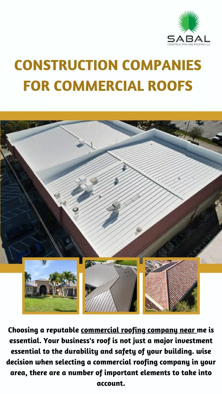 construction companies for commercial roofs