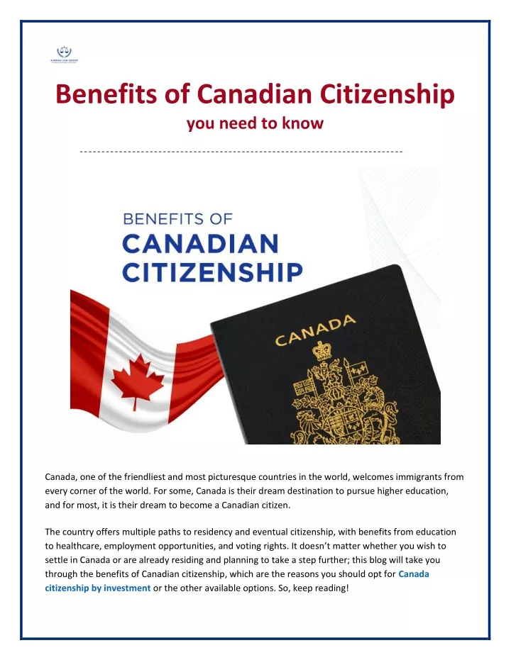 benefits of canadian citizenship you need to know