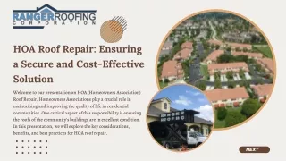 HOA Roof Repair Ensuring a Secure and Cost-Effective Solution - Ranger Roofing
