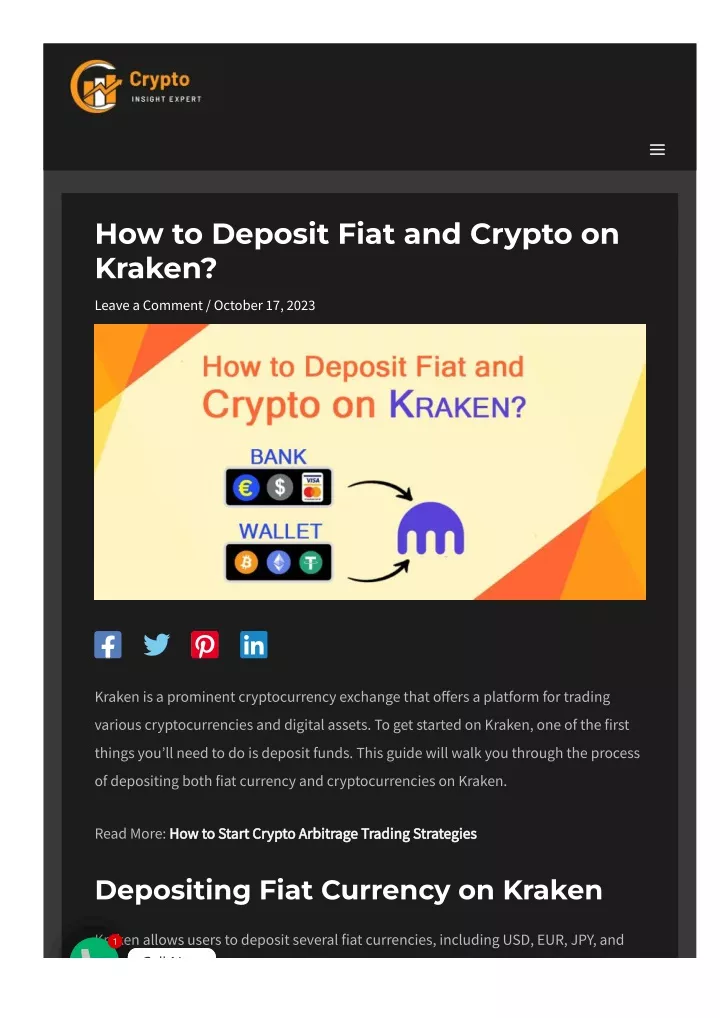 how to deposit fiat and crypto on kraken