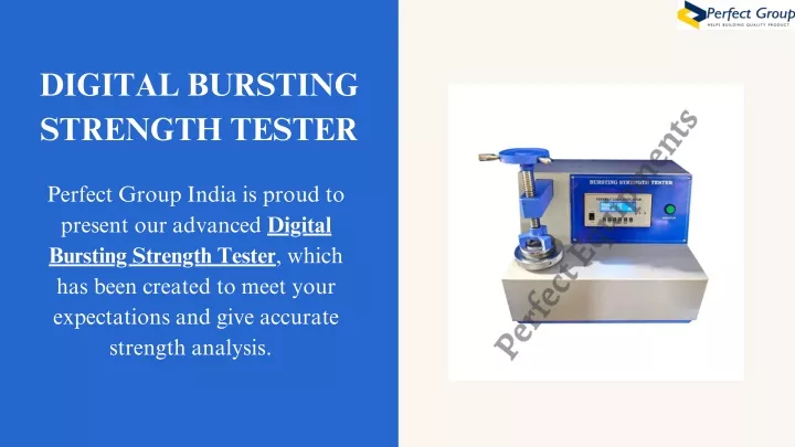 digital bursting strength tester