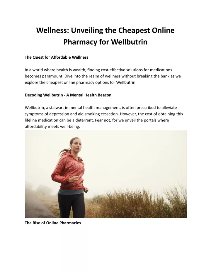 wellness unveiling the cheapest online pharmacy