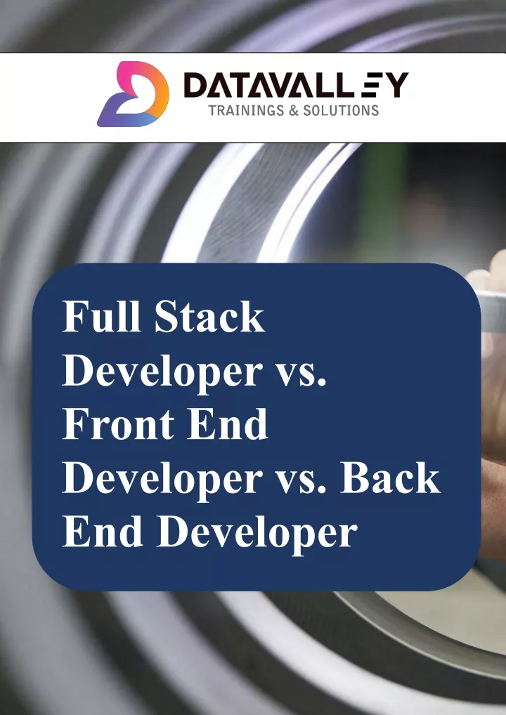 full stack developer vs front end developer