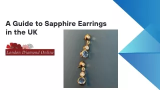 _ A Guide to Sapphire Earrings in the UK-  London Diamond Online
