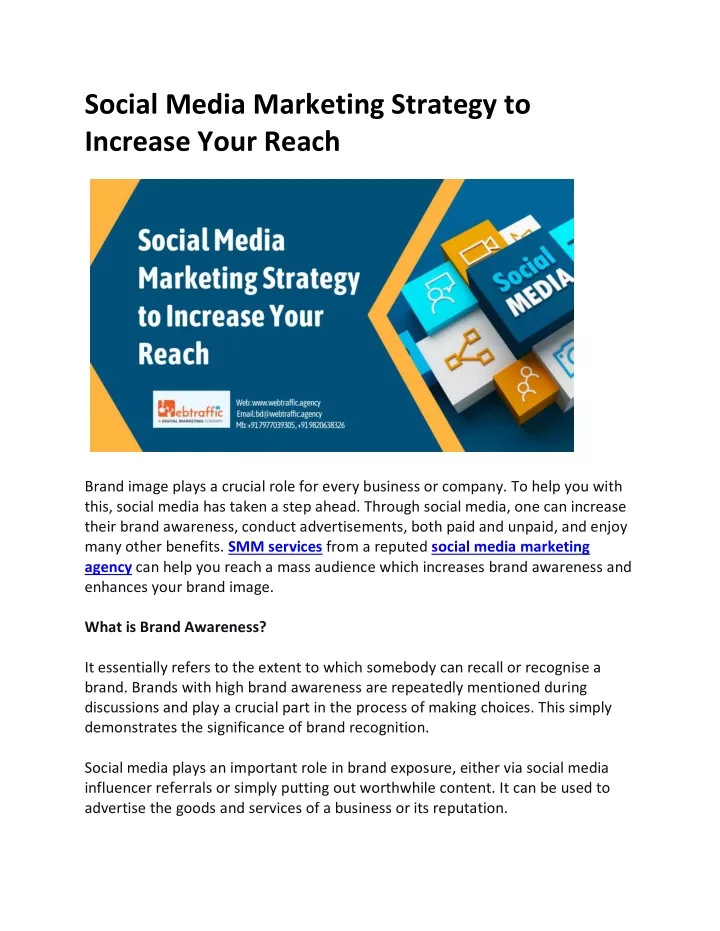 social media marketing strategy to increase your