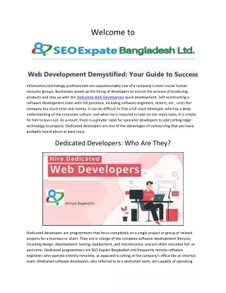 Web Development Demystified Your Guide to Success