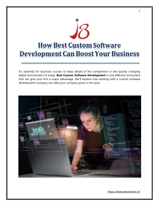 How Best Custom Software Development Can Boost Your Business
