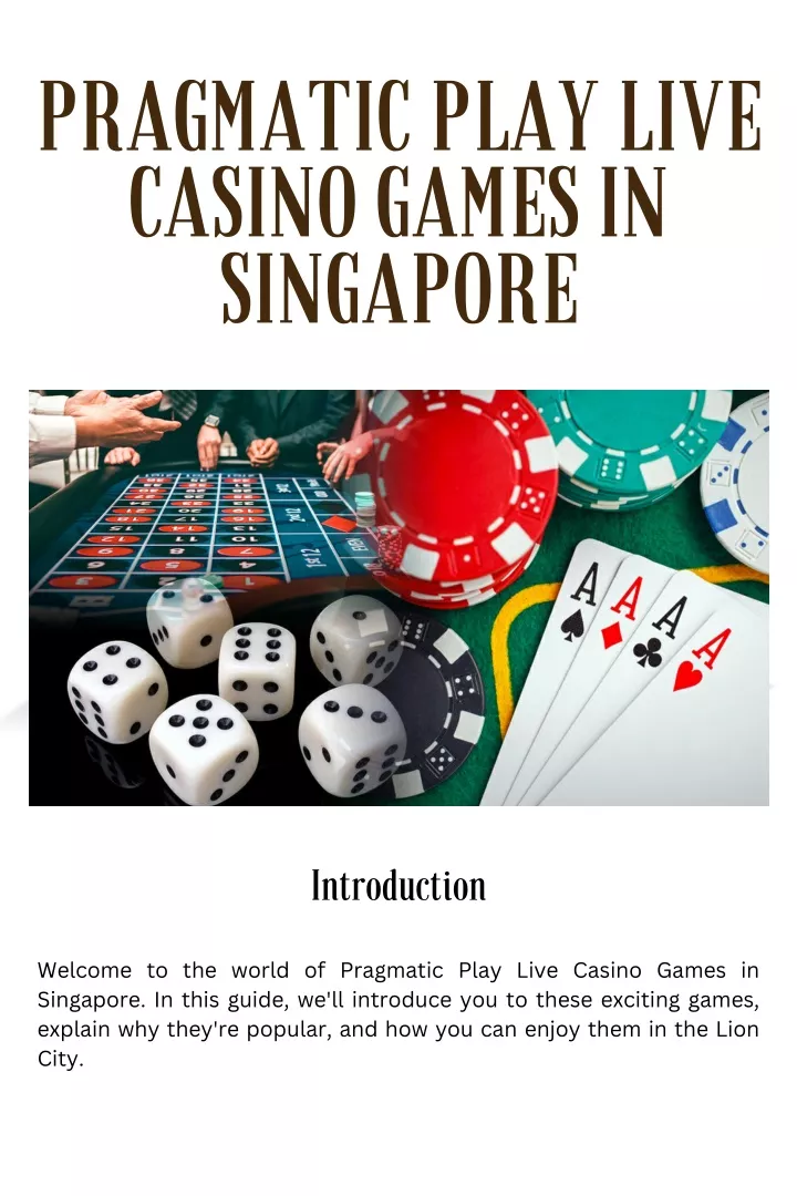 pragmatic play live casino games in singapore