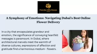 A Symphony of Emotions Navigating Dubai’s Best Online Flower Delivery