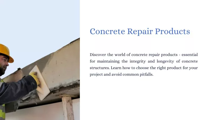 concrete repair products