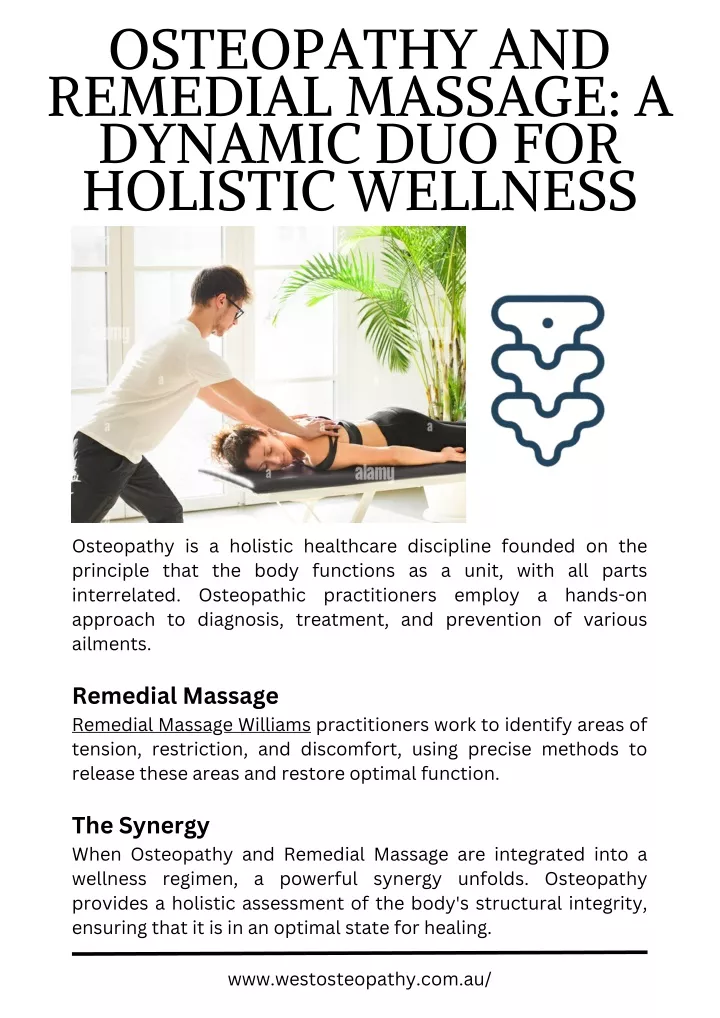 osteopathy and remedial massage a dynamic