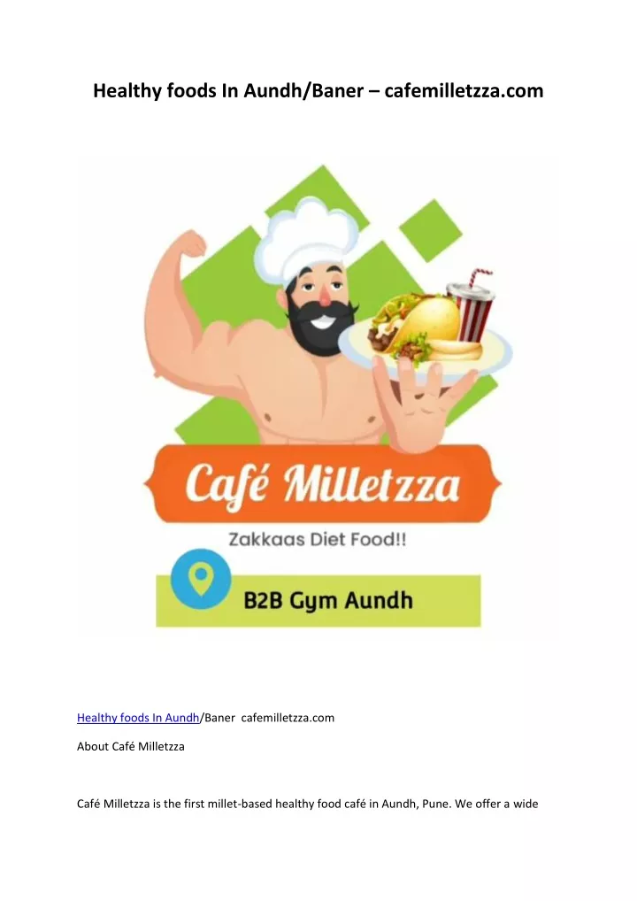 healthy foods in aundh baner cafemilletzza com