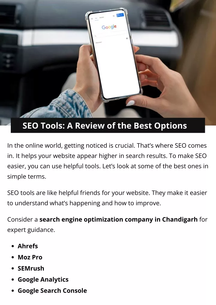 seo tools a review of the best options