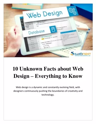 10 Unknown Facts about Web Design