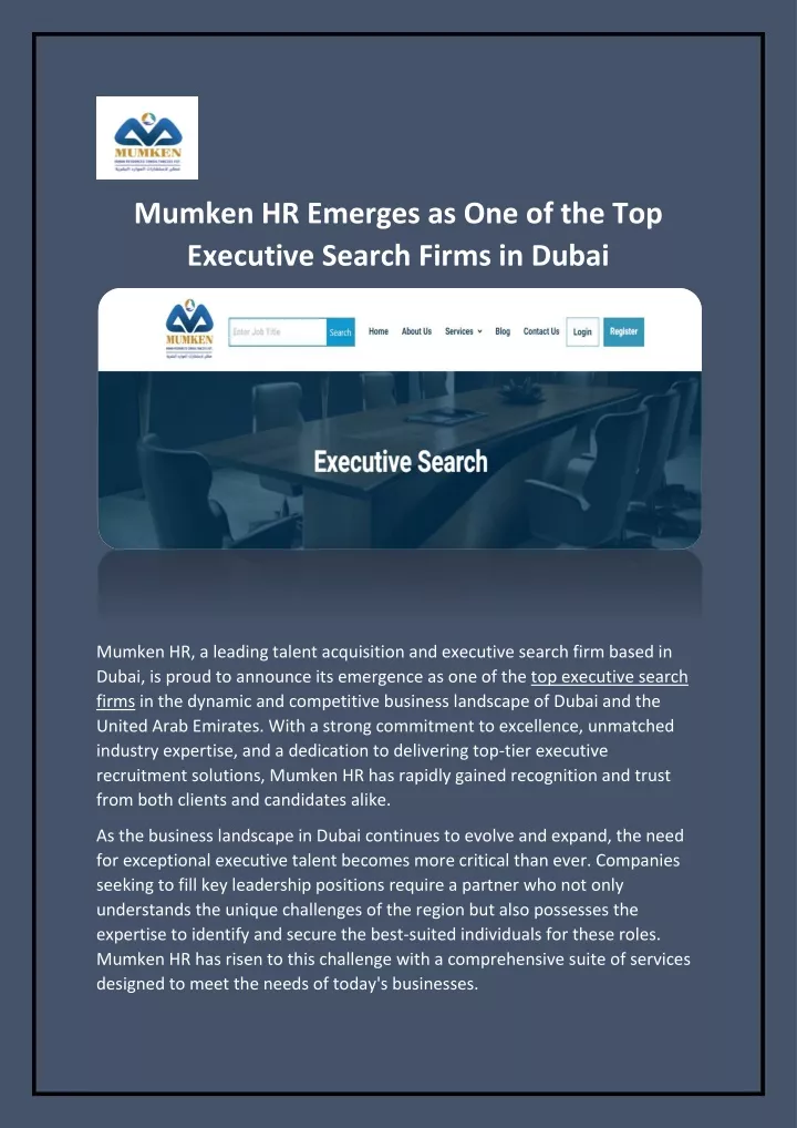 mumken hr emerges as one of the top executive