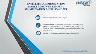 satellite communication market growth report