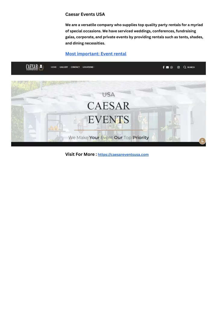 caesar events usa