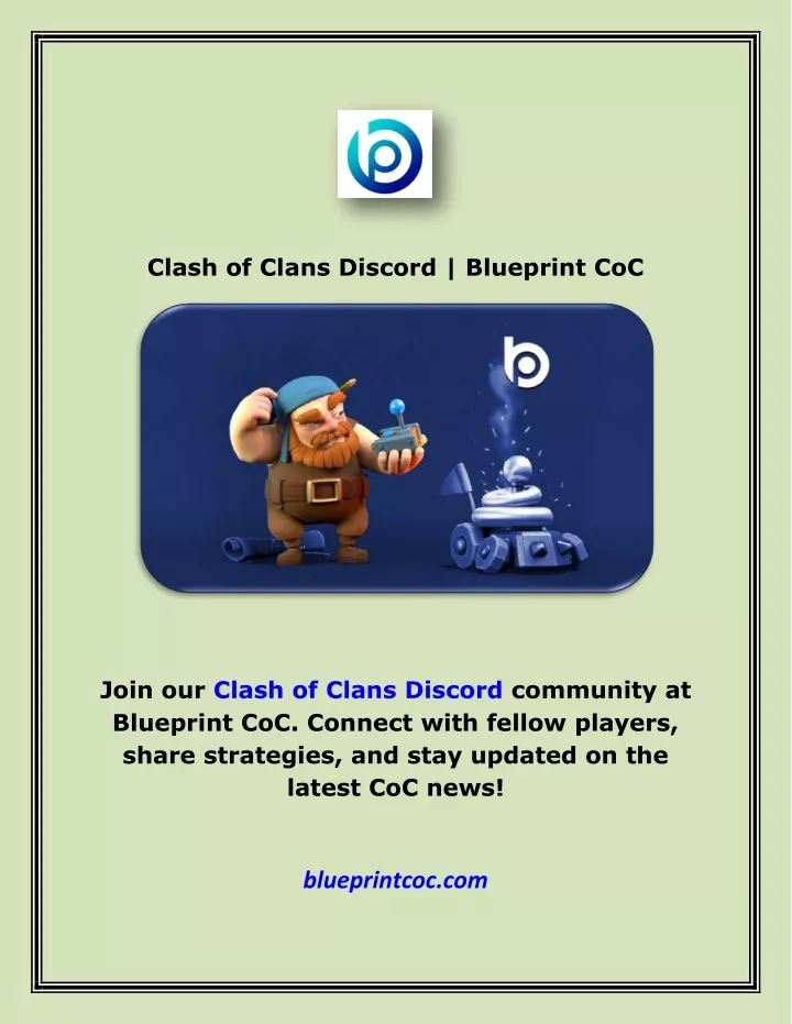 clash of clans discord blueprint coc