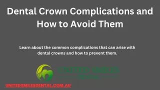 Dental Crowns Parramatta Complications and How to Avoid Them