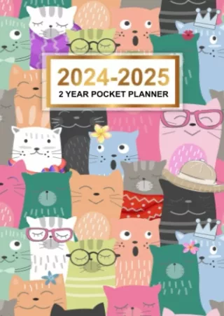 PDF_ 2 Year Pocket Planner 2024-2025: 24 Months Monthly Planning from JANUARY to