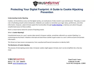 Protecting Your Digital Footprint: A Guide to Cookie Hijacking Prevention