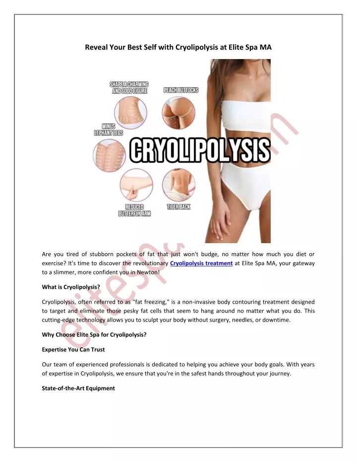 reveal your best self with cryolipolysis at elite