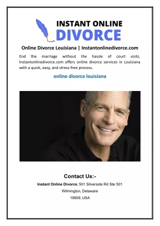 Online Divorce Louisiana  Instantonlinedivorce