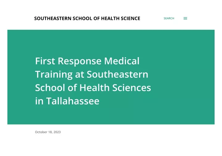 southeastern school of health science