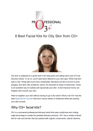 8 best facial kits for oily skin from o3