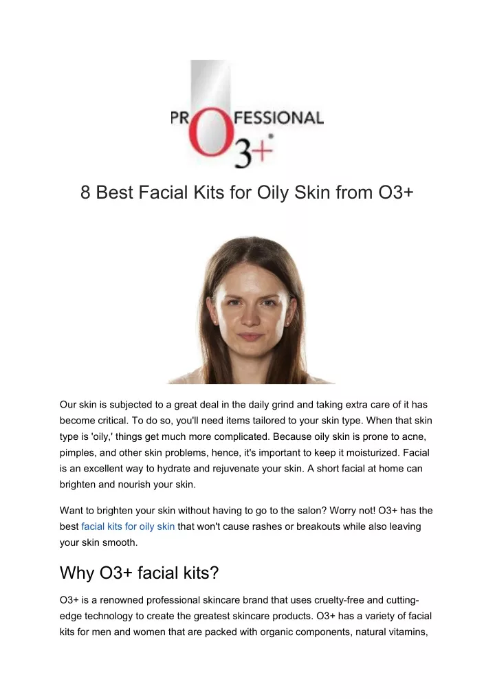 8 best facial kits for oily skin from o3