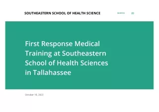 southeastern school of health science