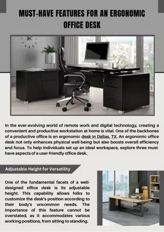 Best Office Desk for Your Workspace