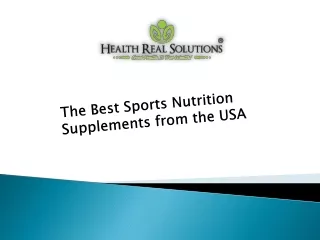The Best Sports Nutrition Supplements from the USA