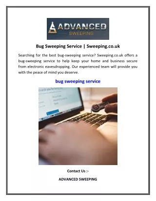 Bug Sweeping Service   Sweeping.co.uk