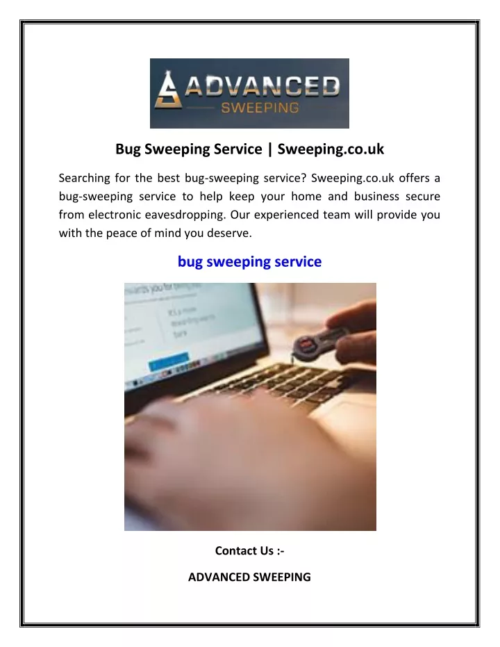 bug sweeping service sweeping co uk